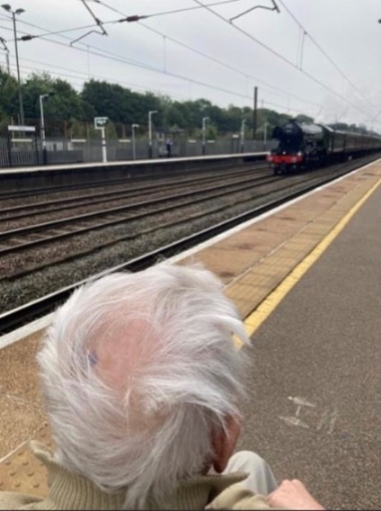 A resident on a trip to the railway