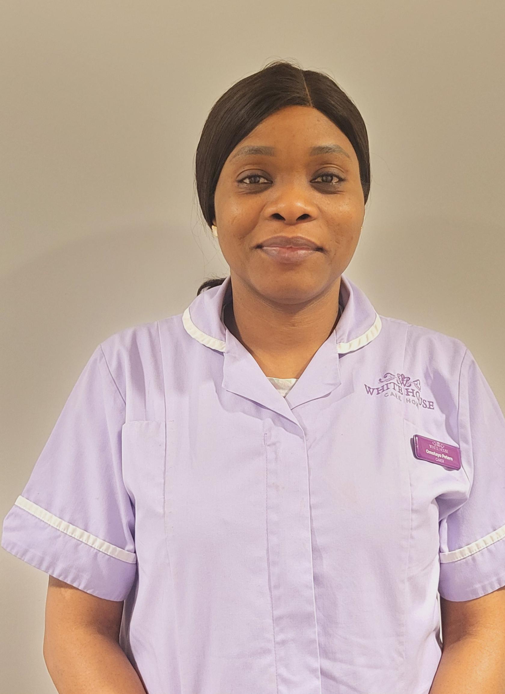 Omotayo one of our care assistants